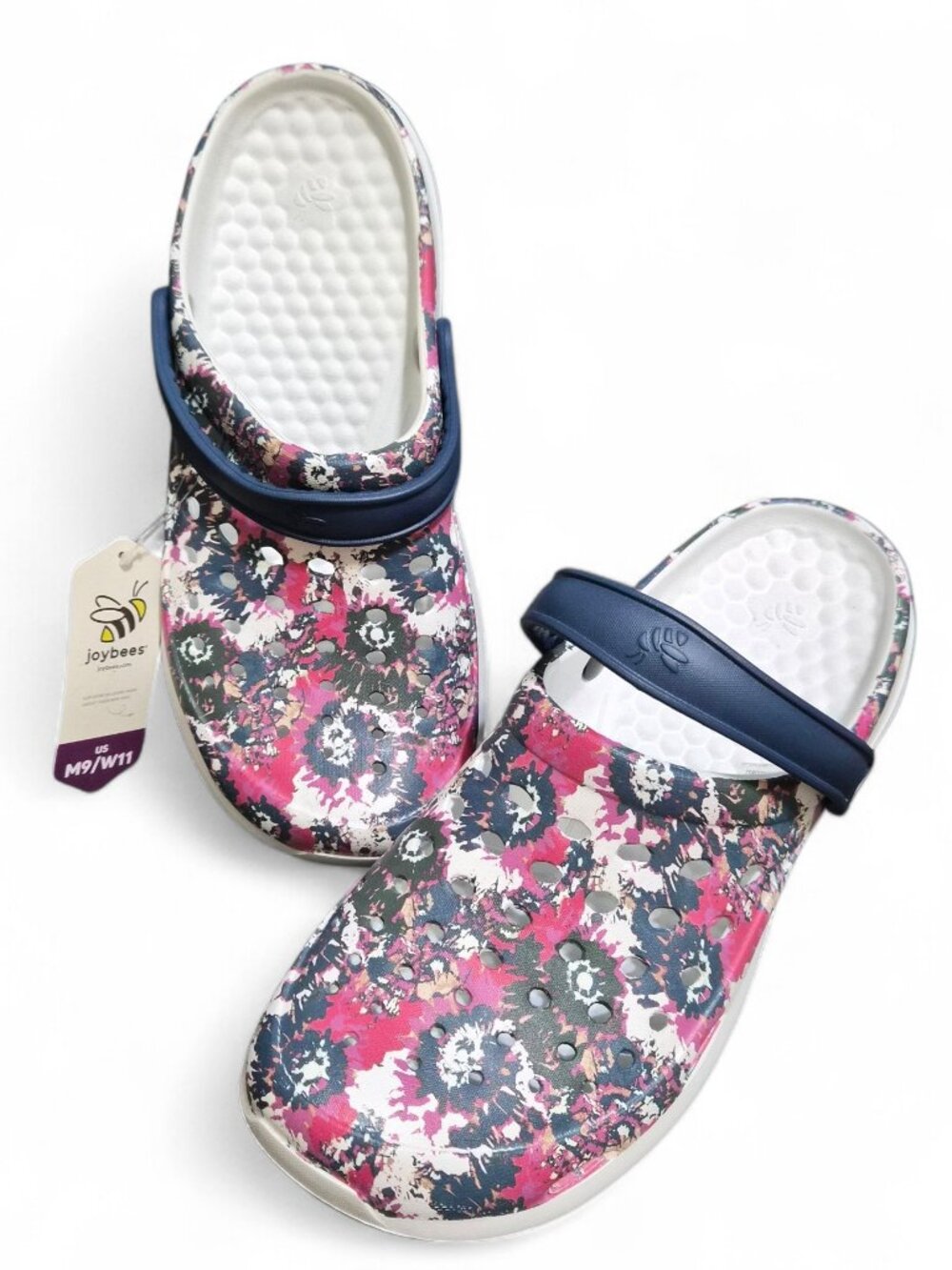 Joybees Tid Dye Comfy Clogs Sandals Unisex Slip On Women 11 /Men 9 Lightweight